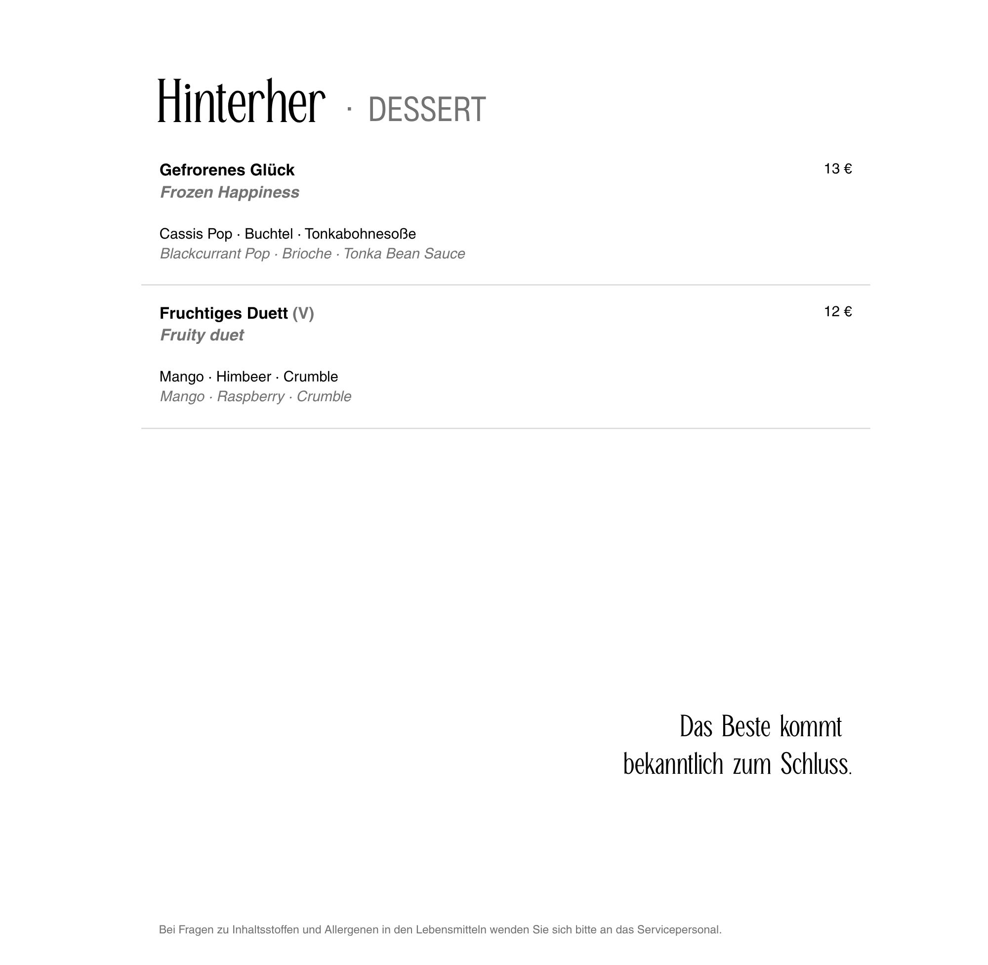 Hinterher 